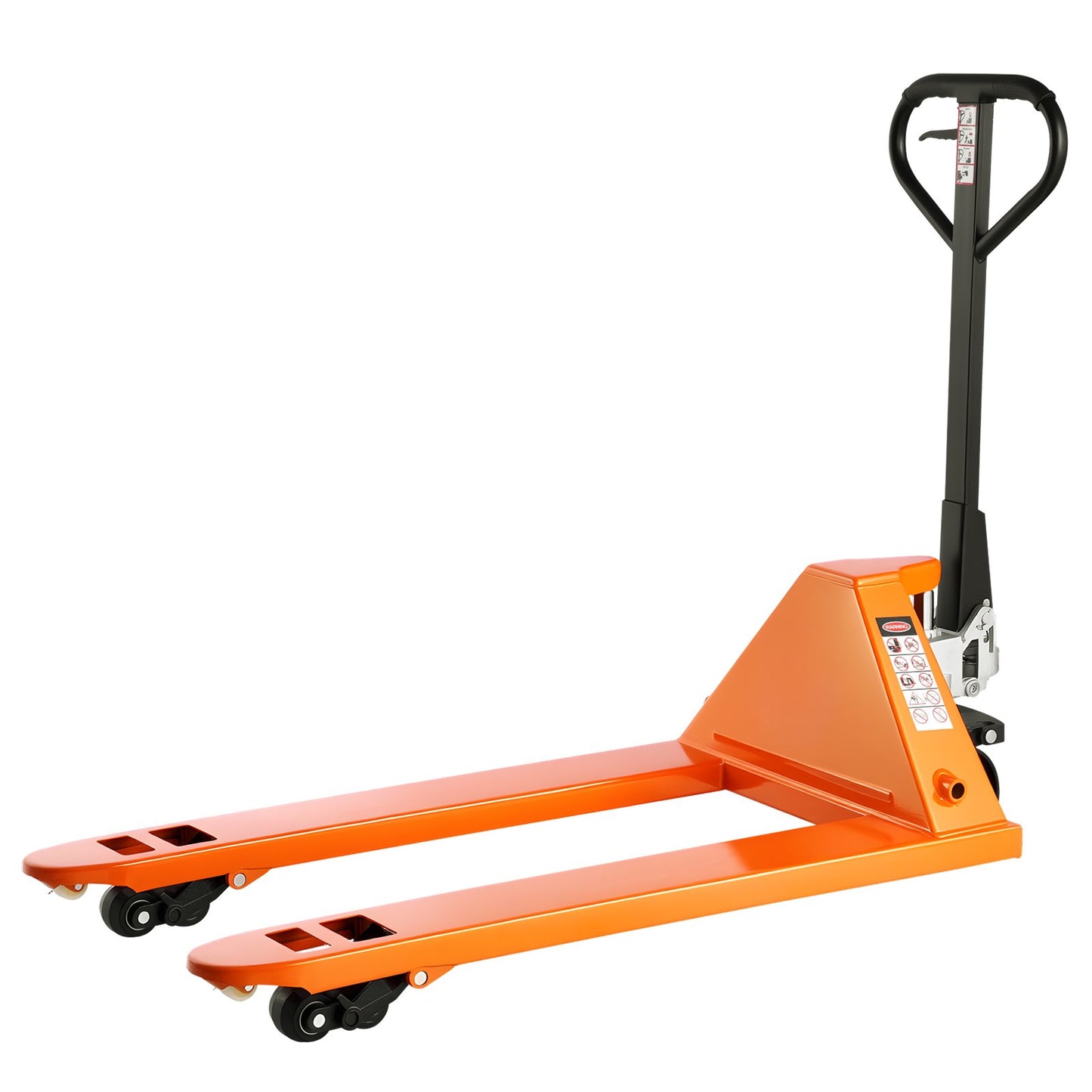 Pallet Jack, 6600 lbs Load Capacity, Manual Pallet Truck with 48L x 27W Inch Forks for Material Handling, 3.35-7.1 Inch Fork Lift Height Range, Suitable for Warehouse, Supermarket, Manufacturing
