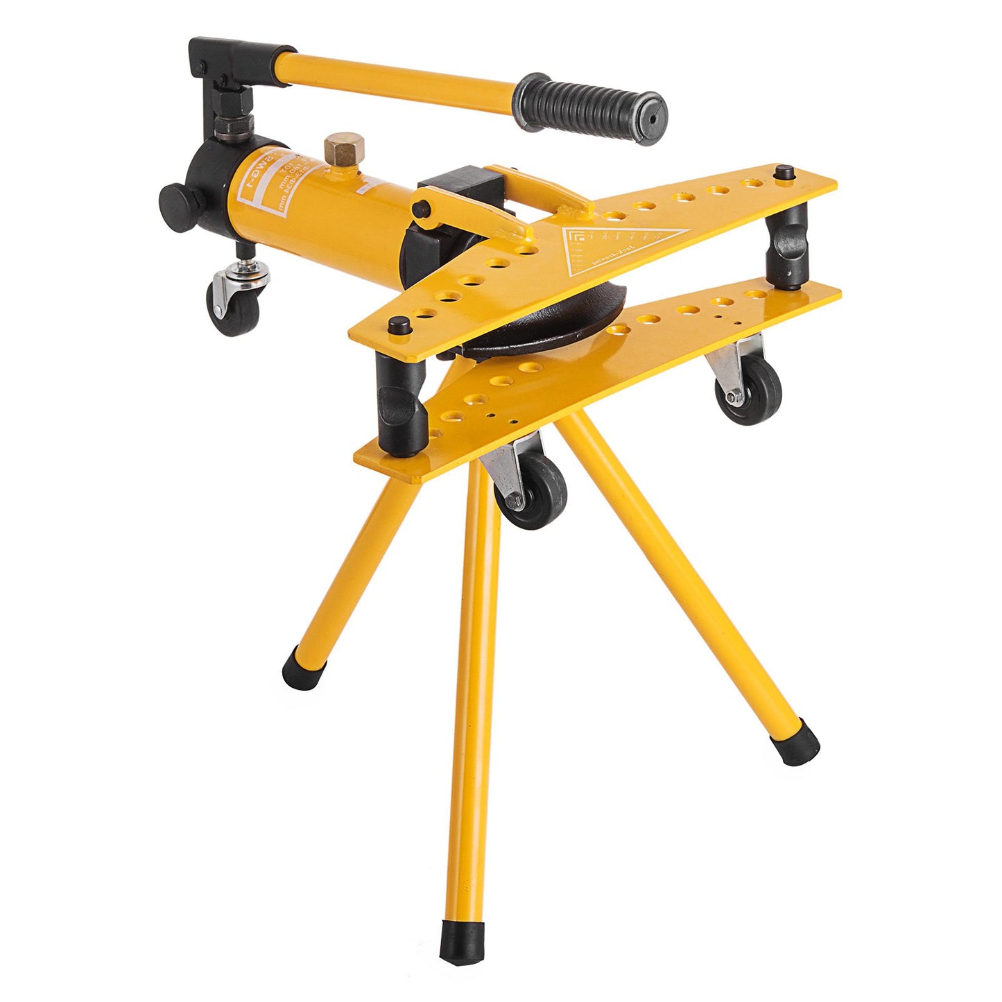 Manual hydraulic pipe bending machine 10 ton manual hydraulic pipe bending machine 1/4"-1" diameter 6 nozzles for heating and pipe construction