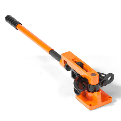 Pipe Tube Bender, 3/8" to 1" OD Manual Pipe Tube Bender with 7 Bending Nozzles, 180° Copper Aluminum Pipe Bending Tool for Plumbing Air Conditioner Refrigerator Car Repair