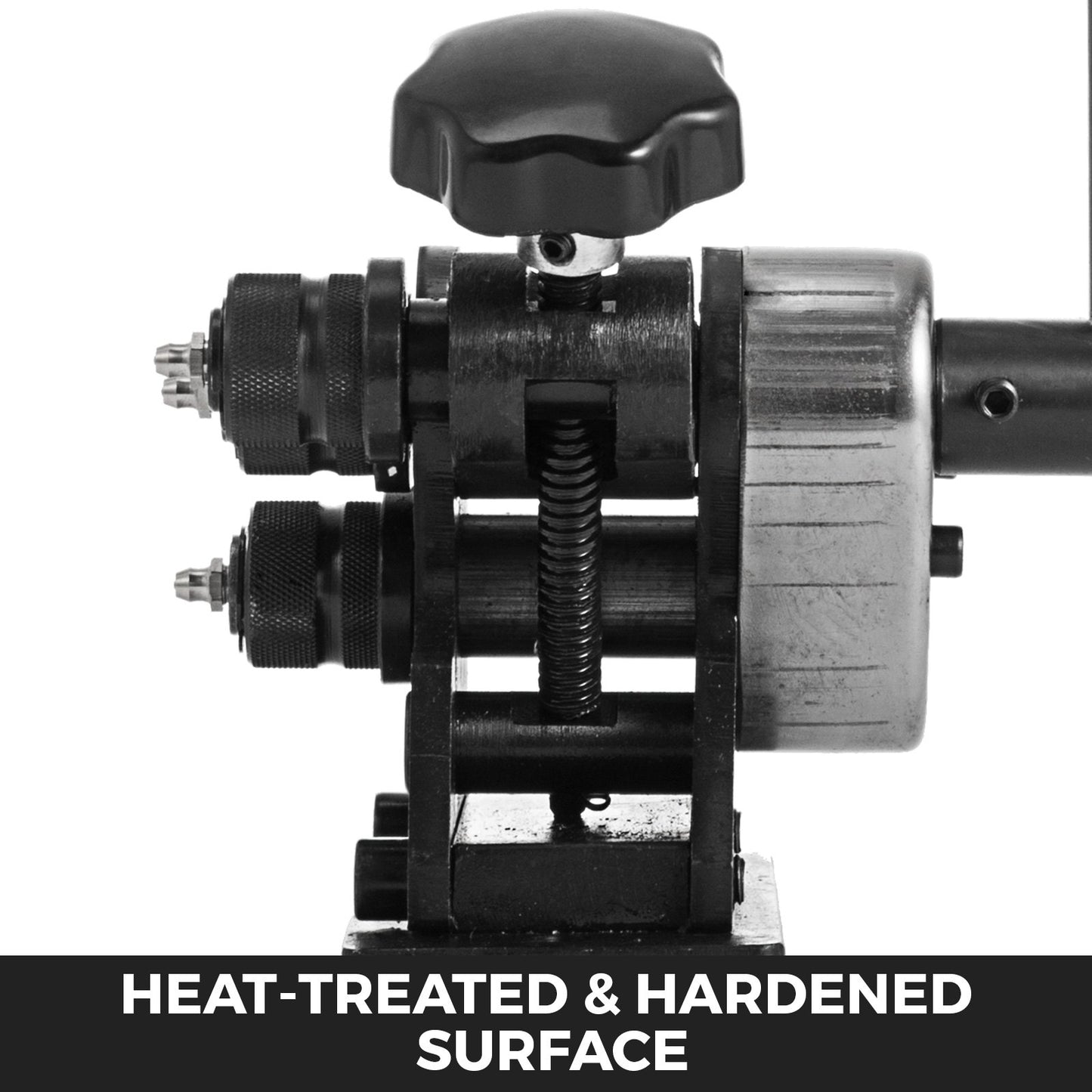 Manual Plate Steel Ring Bender 13-1/2inch Single Pinch Portable Hand Crank Ring Handle Rolling 3inch And Larger Circular Rings