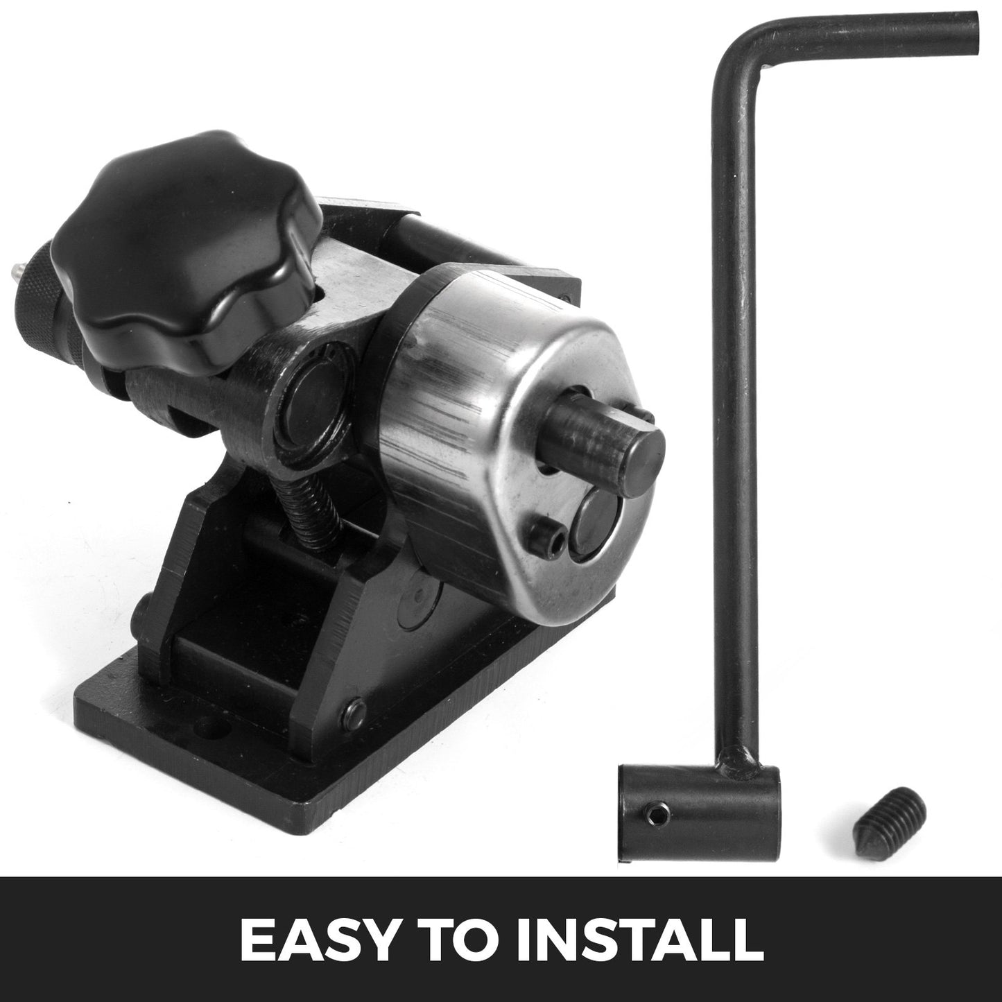 Manual Plate Steel Ring Bender 13-1/2inch Single Pinch Portable Hand Crank Ring Handle Rolling 3inch And Larger Circular Rings