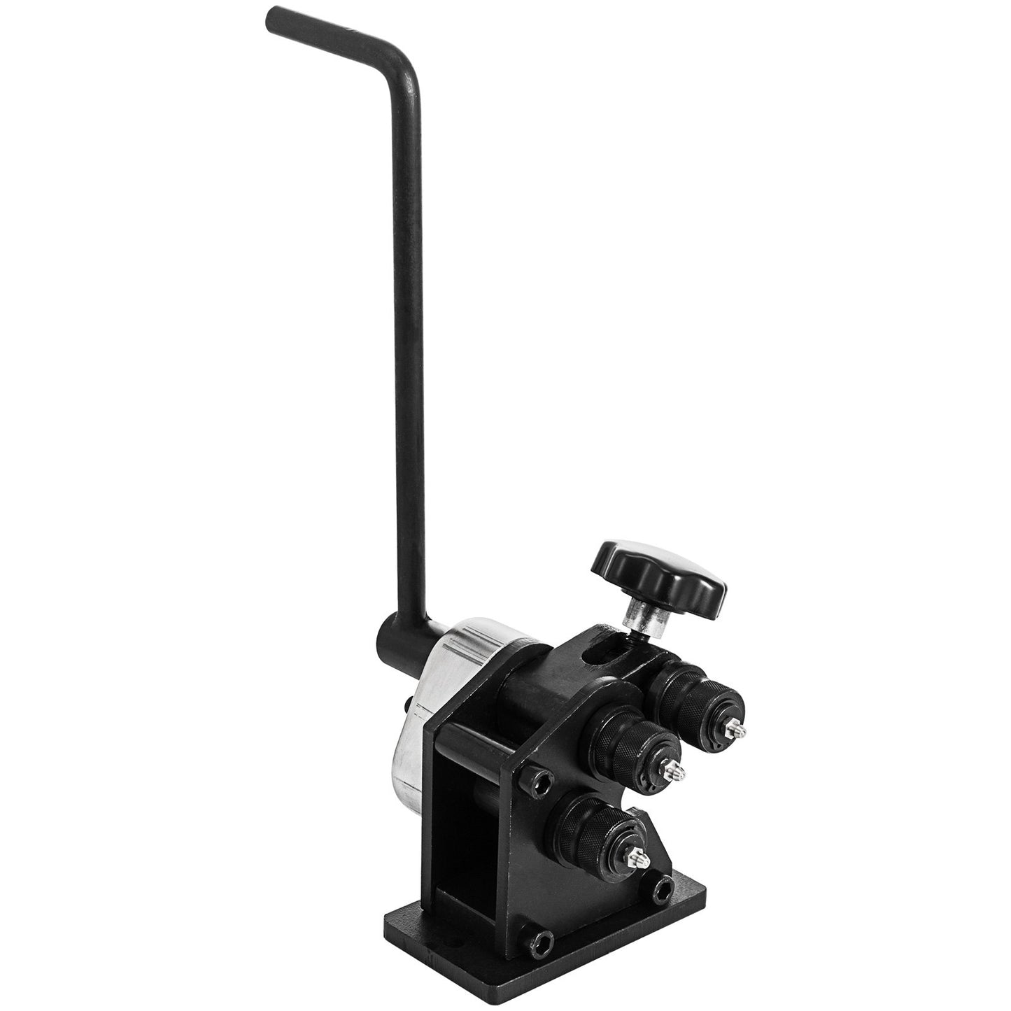 Manual Plate Steel Ring Bender 13-1/2inch Single Pinch Portable Hand Crank Ring Handle Rolling 3inch And Larger Circular Rings