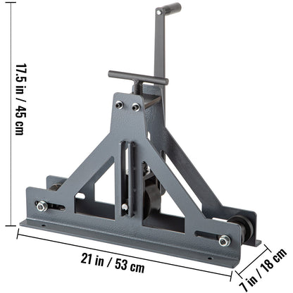 1-1/2\" Tubing Rolling Bender Manual Square & Rectangular Tube Bender 14 Gauge Roller Tubing Roller Flat Bar Bender For Mild Steel Cooper & Aluminum