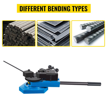 SBG-40 Metal Scroll Bender High Hardened Steel Scroll Bender Combination of Roll Radius and Angle Bending Universal Metal Rod Bender for Steel Brass Cooper Aluminum