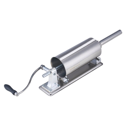 Manual Sausage Stuffer 2.5L Horizontal Sausage Maker 201 Stainless Steel