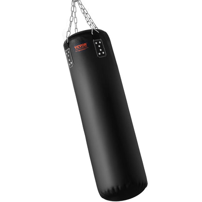 Punching Bag for Adults, 48" PVC Heavy Boxing Bag Set, Punching Bag with Chains and Gloves, Hanging Punching Bag for MMA Karate Judo, Muay Thai Kickboxing, Boxing at Home, (Unfilled)