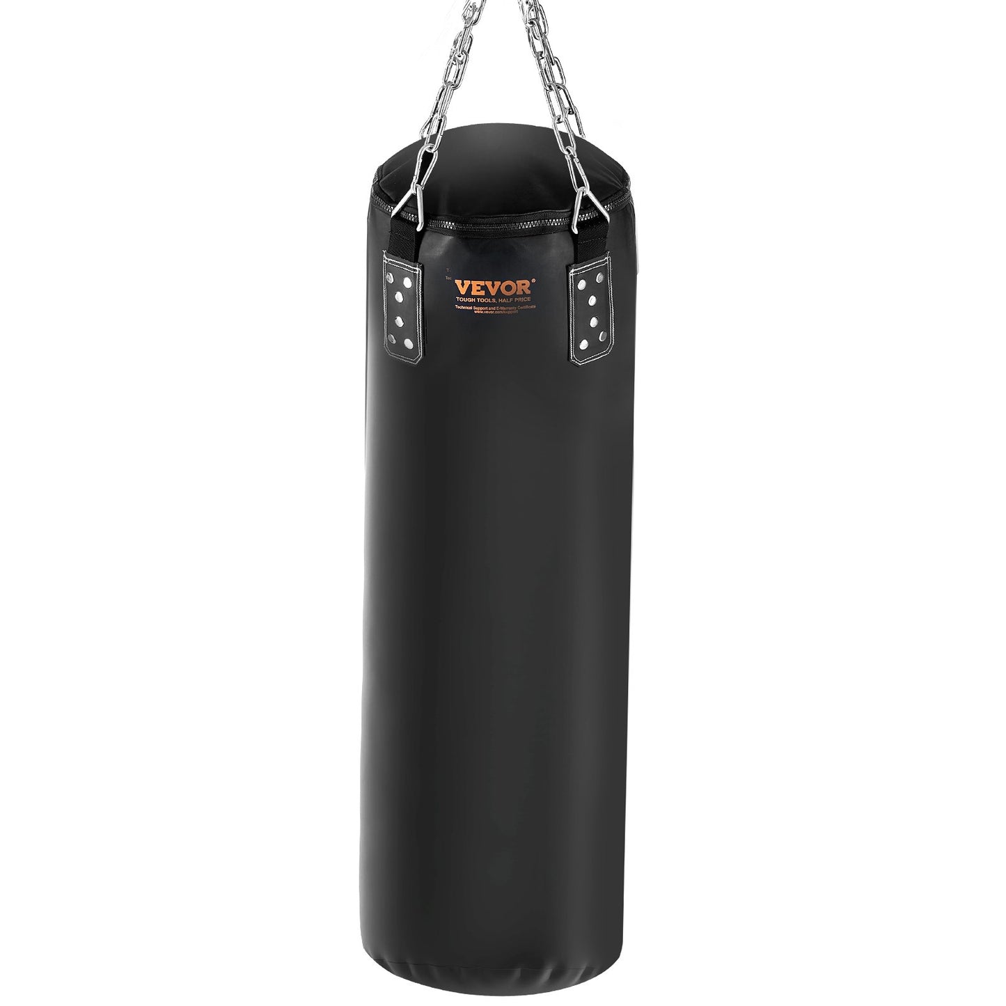 Punching Bag for Adults, 48" PVC Heavy Boxing Bag Set, Punching Bag with Chains and Gloves, Hanging Punching Bag for MMA Karate Judo, Muay Thai Kickboxing, Boxing at Home, (Unfilled)