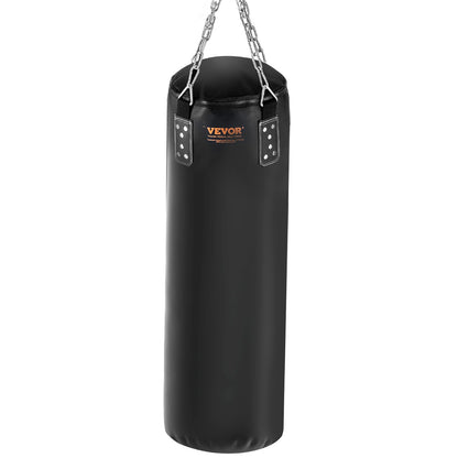 Punching Bag for Adults, 48" PVC Heavy Boxing Bag Set, Punching Bag with Chains and Gloves, Hanging Punching Bag for MMA Karate Judo, Muay Thai Kickboxing, Boxing at Home, (Unfilled)