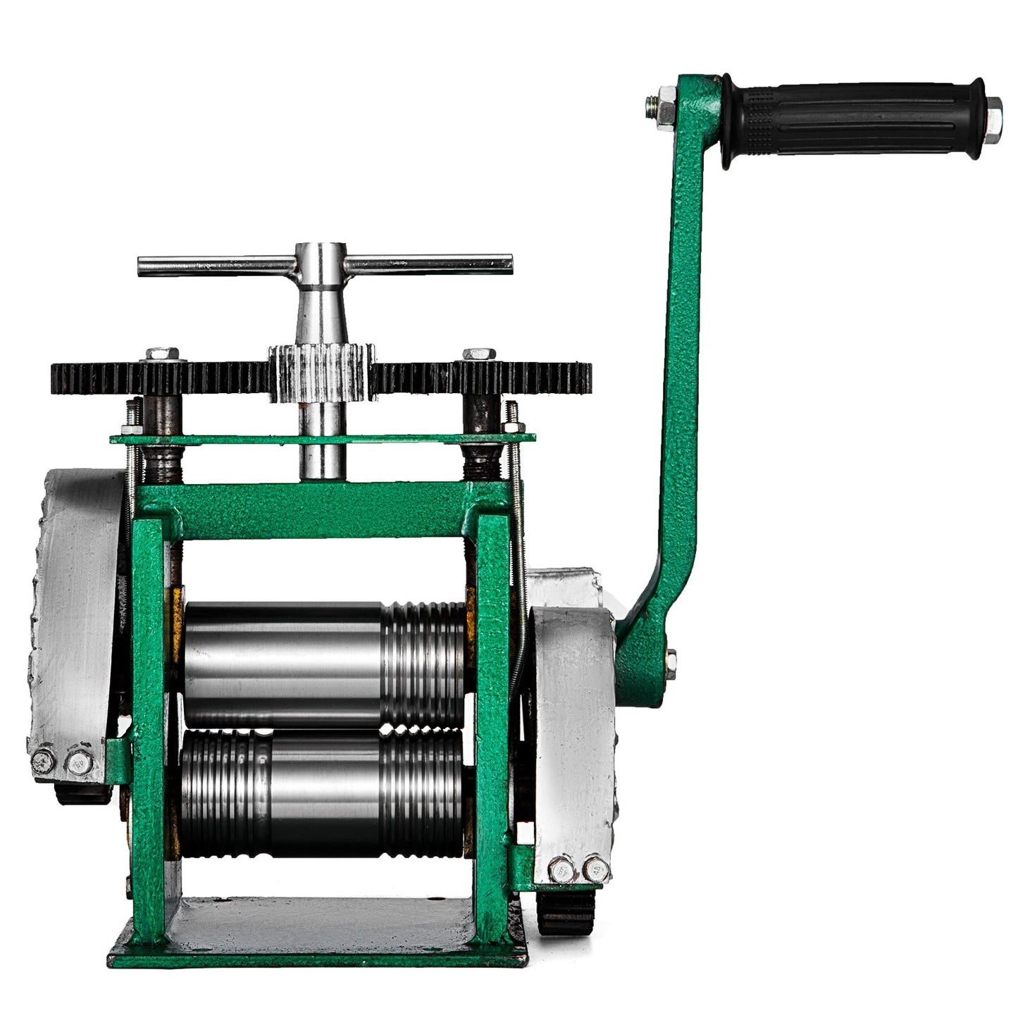 Combination Rolling Machine Rolling Mill Jewelry 85 mm Roll Width Flat Rolling Manual Jewelry Press Tableting Tool Jewelry DIY Tool (120x55 mm)