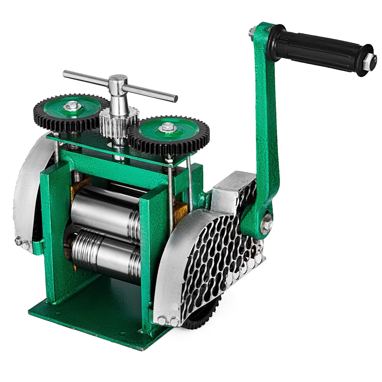 Combination Rolling Machine Rolling Mill Jewelry 85 mm Roll Width Flat Rolling Manual Jewelry Press Tableting Tool Jewelry DIY Tool (120x55 mm)