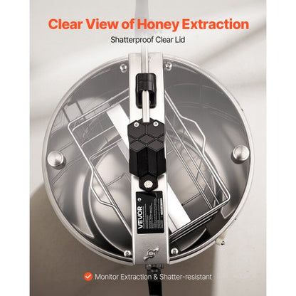 Manual Honey Extractor with 2 Frames Honey Spinner Beekeeping Stainless Steel | EU
