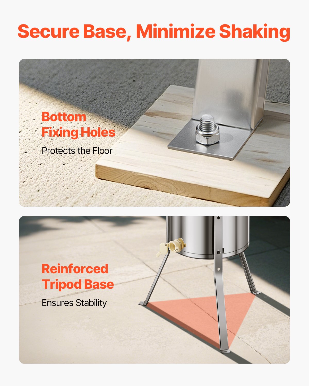 Honey Extractor, 2 Frame Manual Honey Spinner with Transparent Lid, Stainless Steel Honeycomb Drum Spinner with Height Adjustable Stand, Honeycomb Extraction Centrifuge Equipment for Beekeeping