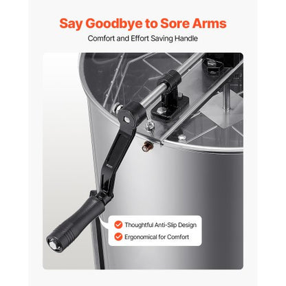 Manual Honey Extractor 4/8 Frame Honey Spinner Beekeeping Stainless Steel | EU