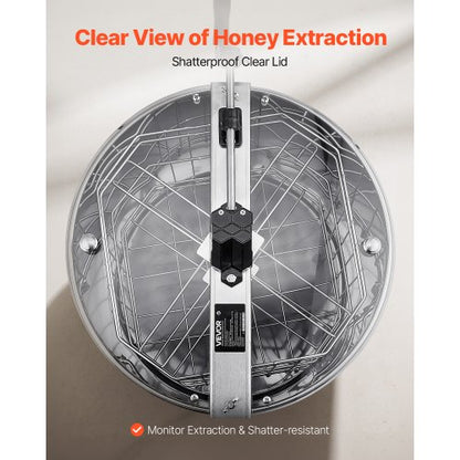 Manual Honey Extractor 4/8 Frame Honey Spinner Beekeeping Stainless Steel | EU