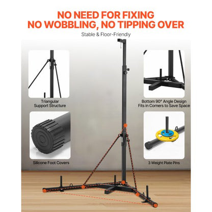 Heavy Duty Boxningssäck Ram Boxning Fitnessställ Stål Justerbar höjd |  EU