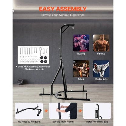 Heavy Duty Punching Bag Frame Boxing Rack Steel For Gym Fitness | EU
