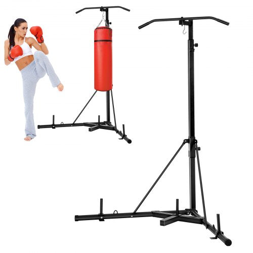 2 in 1 Hochleistungs-Boxsackrahmen Boxen Punching Fitness Rack Stahl | EU