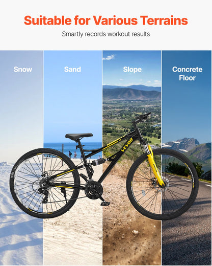 Mountain Bike, 29 inch MTB Bicycle with Full Dual Suspension, 24 Speeds Twist Shifting, Comfort Saddle, Dual Disc Brakes, Aluminum Alloy Frame, Adult Sport Cycling Bicycle for Men Women Trail Snow
