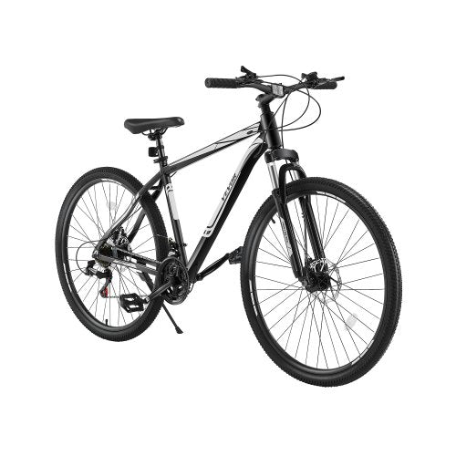 Mountain Bike, 29 inch MTB Bicycle with Front Suspension, 21 Speeds SHIMANO Twist Shifting, Comfort Saddle, Dual Disc Brakes, Aluminum Alloy Frame, Adult Sport Cycling Bicycle for Men Women Trail Snow