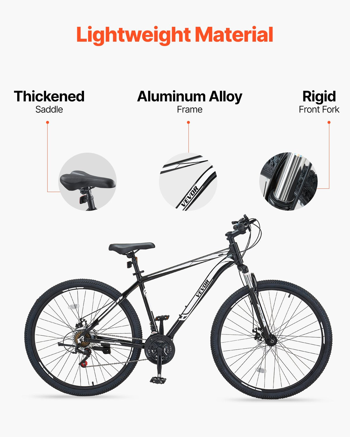 29" Mountainbike MTB Fahrrad Shimano 21-Gang-Vorderradfederung Scheibenbremse