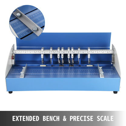 Electric Creasing Machine 21 Inch Paper Creasing Scoring Machine 3 in 1 Creasing Machine with Heavy Duty Metal Present Multi-function
