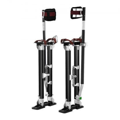 Drywall Stilts, 24''-40'' Adjustable Aluminum Tool Stilts with Protective Knee Pads, Durable and Non-slip Work Stilts for Sheetrock Painting, Walking, Taping, Black