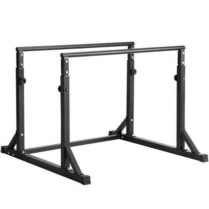 Dip Bar, 800 lbs kapacitet, Heave Duty Dip Stand Station med justerbar höjd, Fitness Workout Dip Bar Station Stabilisator Paralett Push Up Stand, parallella stänger för styrketräning Hemmagym