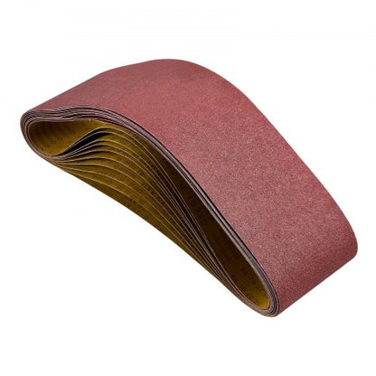 slipband, 152 mm x 1219 mm bandslipband, 10 st 80 grit aluminiumoxid för träbearbetning, stål, aluminium, icke-järnmetaller |  EU