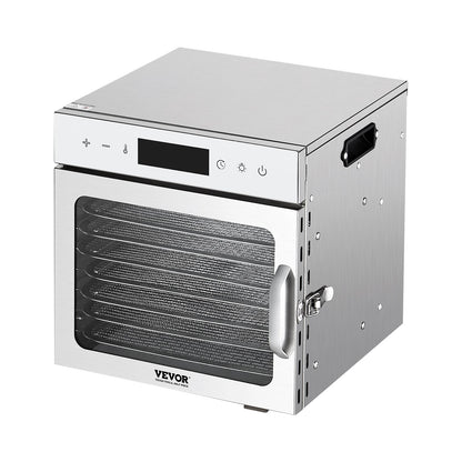 8 Trays Food Dryer Machine Stainless Steel 400W Jerky Fruit Drying