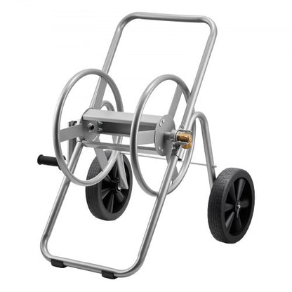 Water Hose Reel Cart, 200/300 ft High-Pressure Garden Hose Cart, Hoses Reel Carts with Two Wheels, Handle & Heavy-Duty Mesh Storage Basket, Portable Hoses Reels for Garden Watering, Car Washing