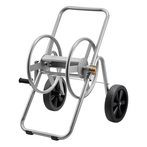 Water Hose Reel Cart, 200/300 ft High-Pressure Garden Hose Cart, Hoses Reel Carts with Two Wheels, Handle & Heavy-Duty Mesh Storage Basket, Portable Hoses Reels for Garden Watering, Car Washing