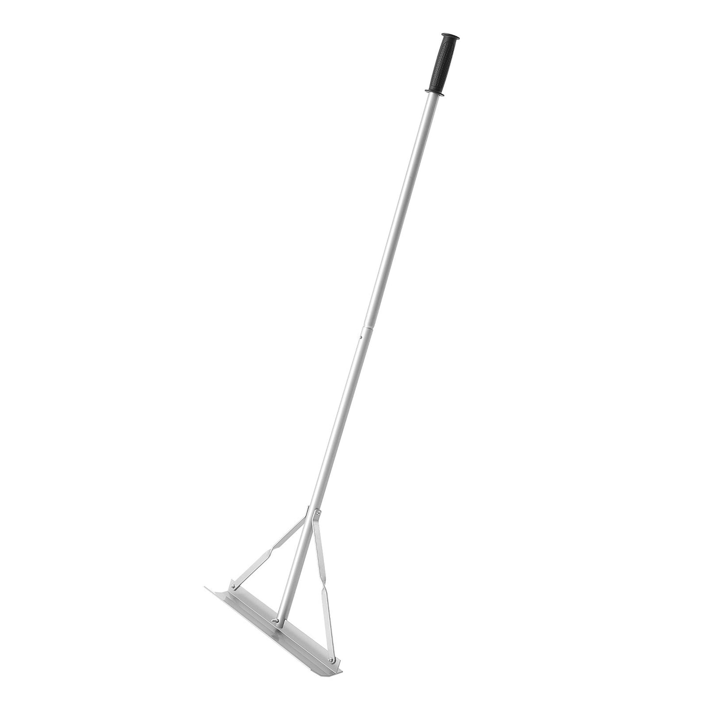 Landscape Rake, 60 inch Handle 20 inch Wide Head, Large Heavy Duty Aluminum Landscaping Level, Asphalt Rake Tool for Asphalt & Land Leveling, Concrete Paving, Sand Flattening, No Teeth