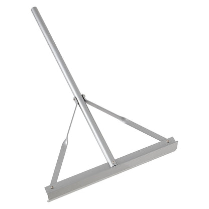 Landscape Rake, 60 inch Handle 20 inch Wide Head, Large Heavy Duty Aluminum Landscaping Level, Asphalt Rake Tool for Asphalt & Land Leveling, Concrete Paving, Sand Flattening, No Teeth