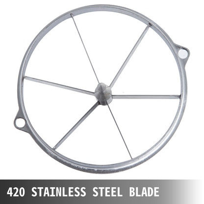 6-Section Commercial Easy Wedger Stainless Steel Blade Fruit Lime Slicer, Lemon Cutter for Home Bar Restaurant