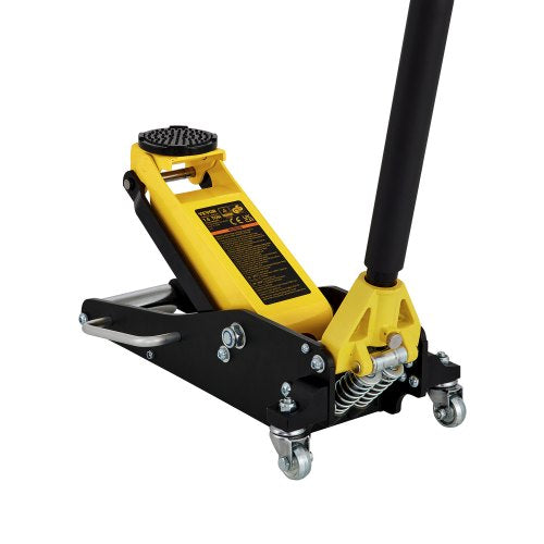Floor Jack, 1.5 Ton Low Profile Floor Jack, Aluminum and Steel Racing Floor Jack with Dual Pistons Quick Lift Pump, Floor Jack Lifting Range 3-3/20"-14-10/27"