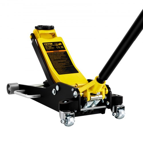 Floor Jack, 2.5 Ton Low Profile Floor Jack, Aluminum and Steel Racing Floor Jack with Dual Pistons Quick Lift Pump, Floor Jack Lifting Range 3-3/4"-18-7/10"