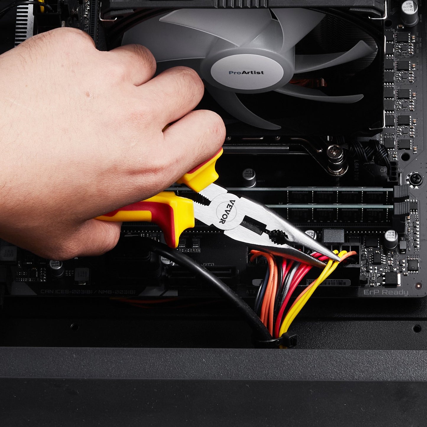 2-Piece Needle Nose Pliers, 8 in Long Needle Nose Plier and 6 in Small Needle Nose Plier, 45 Steel and TPR Handle, for Wire Wrapping, Handmade Craft, Jewelry Making Supplies, Repairing