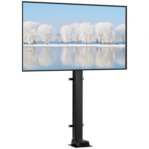 Automated TV Elevator, 39.4" Stroke, Supports 32-70" TVs, Adjustable Height 28.74-68.11", Remote Controlled, Max Load 154 lbs