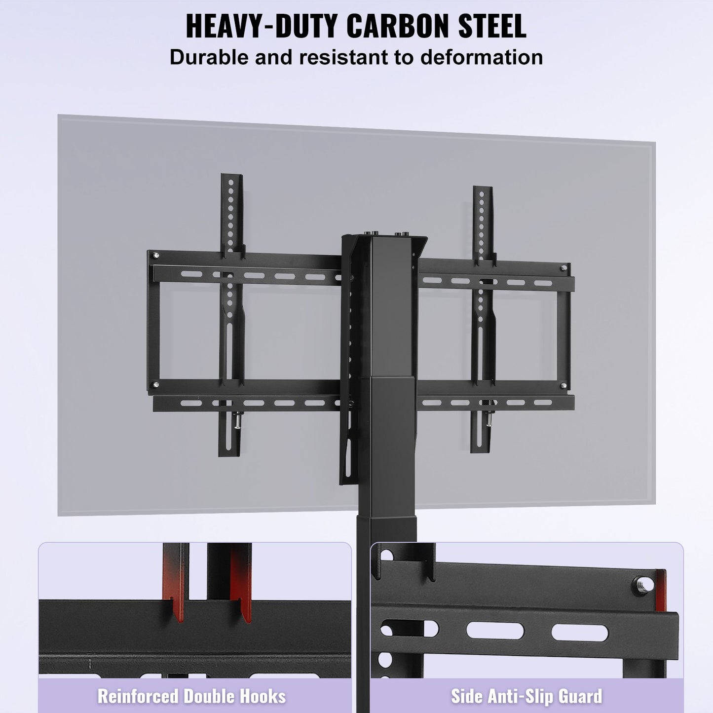 Automated TV Elevator, 39.4" Stroke, Supports 32-70" TVs, Adjustable Height 28.74-68.11", Remote Controlled, Max Load 154 lbs