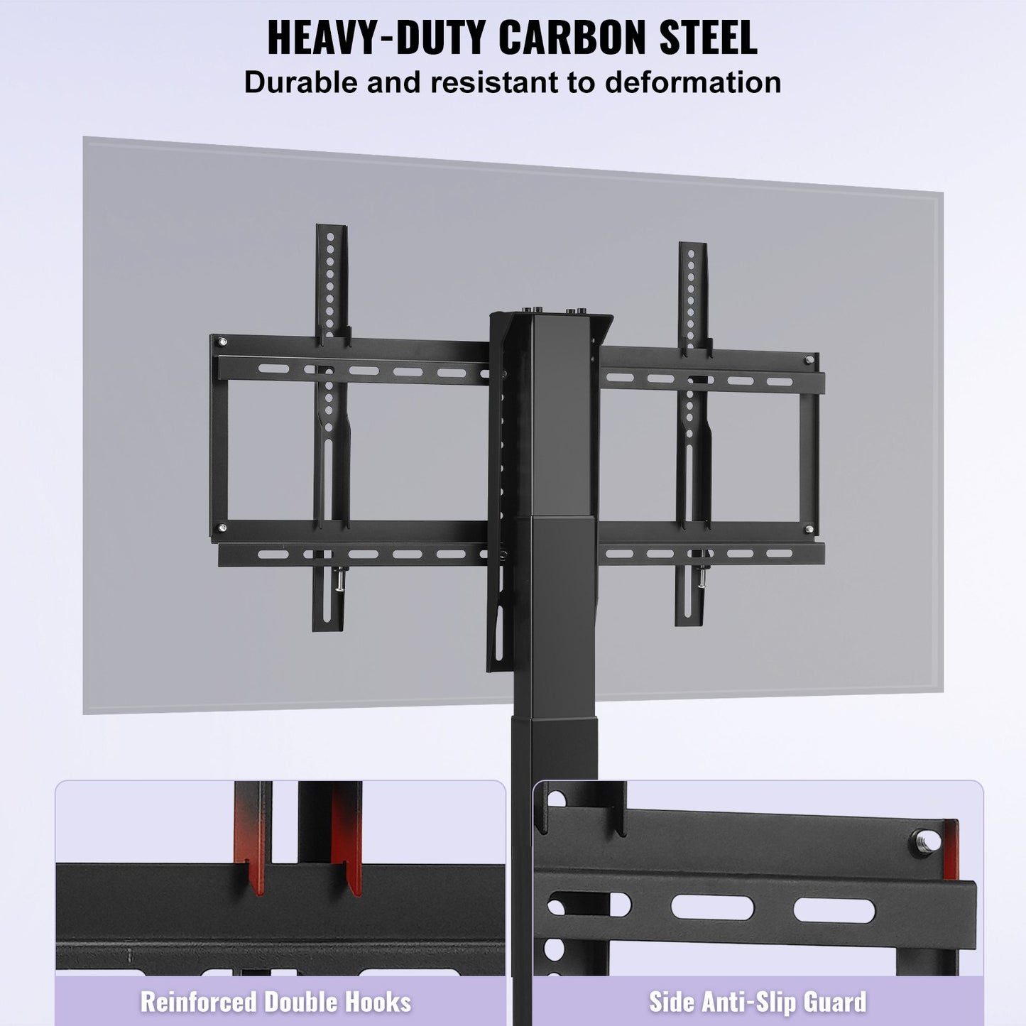 Motorized TV Lift with Swivel, Adjustable Height 28.74-68.11 Inch for 32-70 Inch TVs, Remote Controlled, 154 Lbs Capacity, Manual Left/Right Swivel 30°