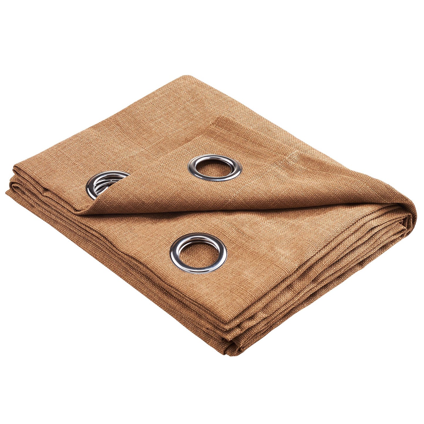 Natural Linen Curtains, 52 x 84 inch 2 Panels Set, Grommet Light Filtering Thick Flax Textured Linen Drapes, Privacy Burlap for Living Room, Bedroom, Farmhouse, Sunroom, Office Window Curtain