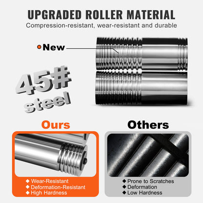 Rolling Mill, 2.24"/57 mm Jewelry Rolling Mill Machine, 1: 2 Gear Ratio, 3-in-1 Multi-function Rolling Mill, 0-5.5 mm Press Thickness for Metal Jewelry Making Sheet Square Wire Elliptical