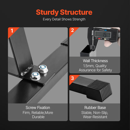 Viktplatta Stativ Viktplatta Träd Hem Gym Skivstång Förvaringsställ 1 tum