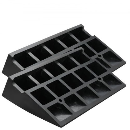 Rubber curb ramp Driveway ramp for curb 2-pack 11.5 cm height 14.76 kg load | EU