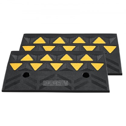 Rubber curb ramp Driveway ramp for curb 2-pack 11.5 cm height 14.76 kg load | EU