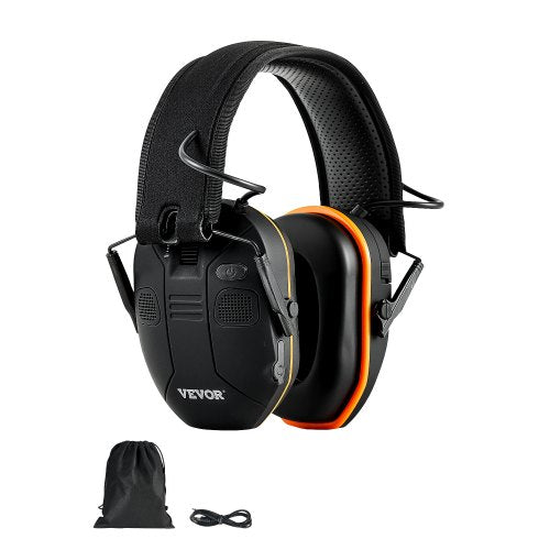 Safety Earmuffs, Electronic Ear Muffs with 5.3 Bluetooth Technology and Sound Amplification, Noise Reduction Headphone NRR23dB, Hearing Protection Earmuffs for Shooting, Lawn Mowing and Work