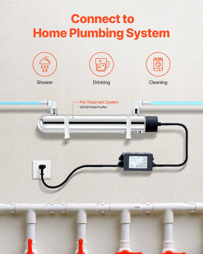 220V 12W UV Water Purifier 1GPM Ultraviolet Water Purifier Filter