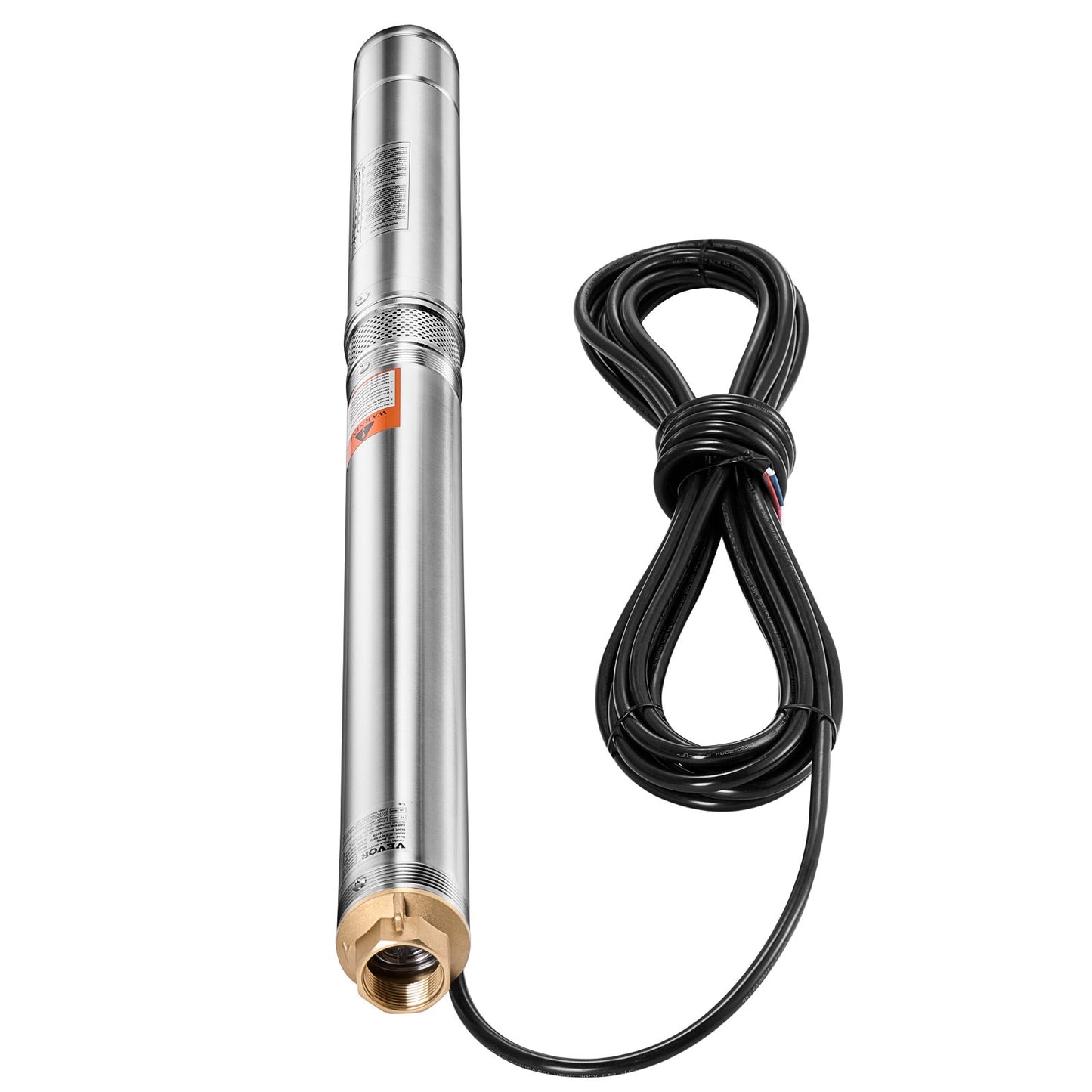 550W Submersible Deep Well Pump Stainless Steel Water Pump 174ft 100L/min