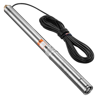 750W Stainless Steel Deep Well Submersible Pump Water Pump 210ft 65L/min