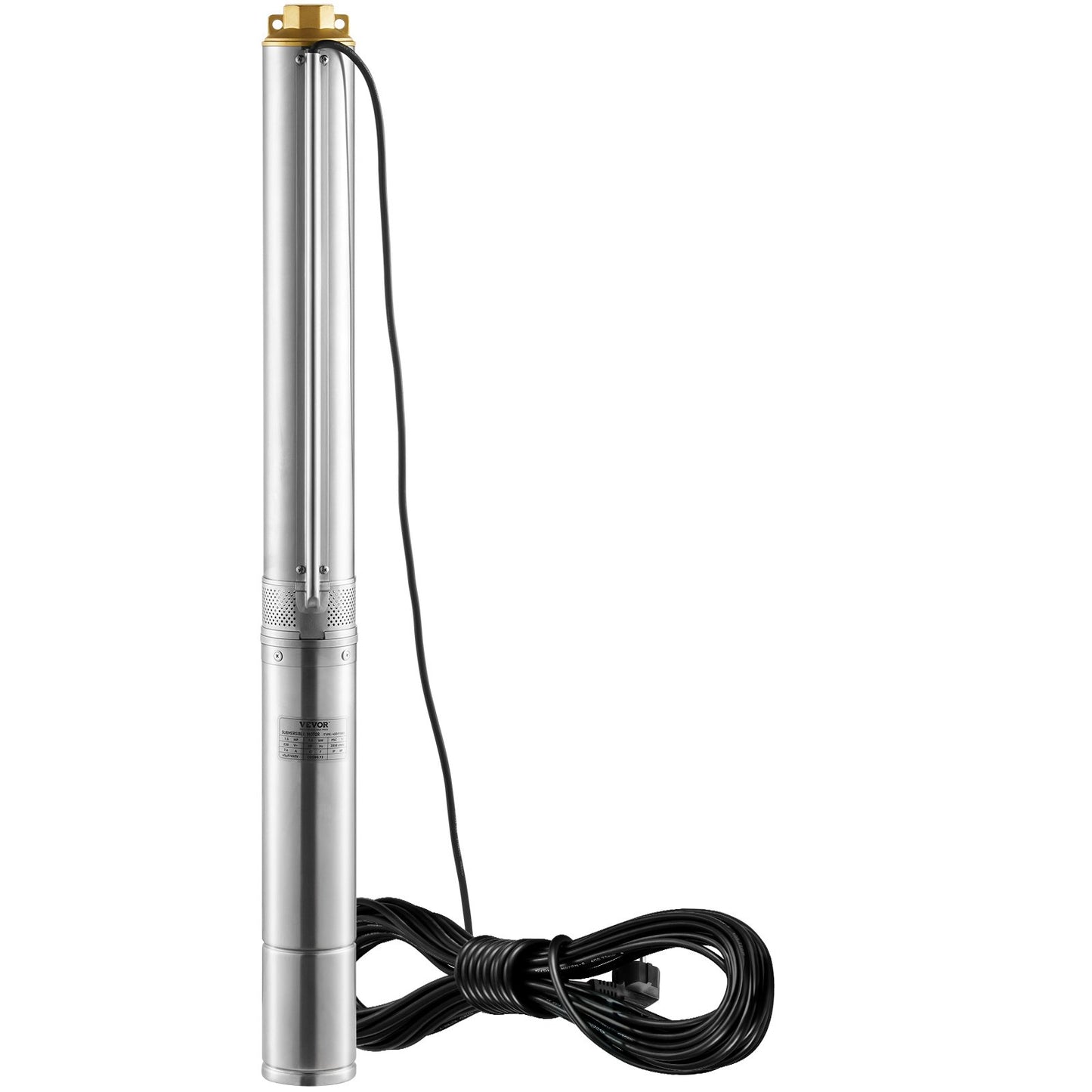 Submersible pump with deep well in stainless steel Water pump 1100W 7.1 m³/h 105 m